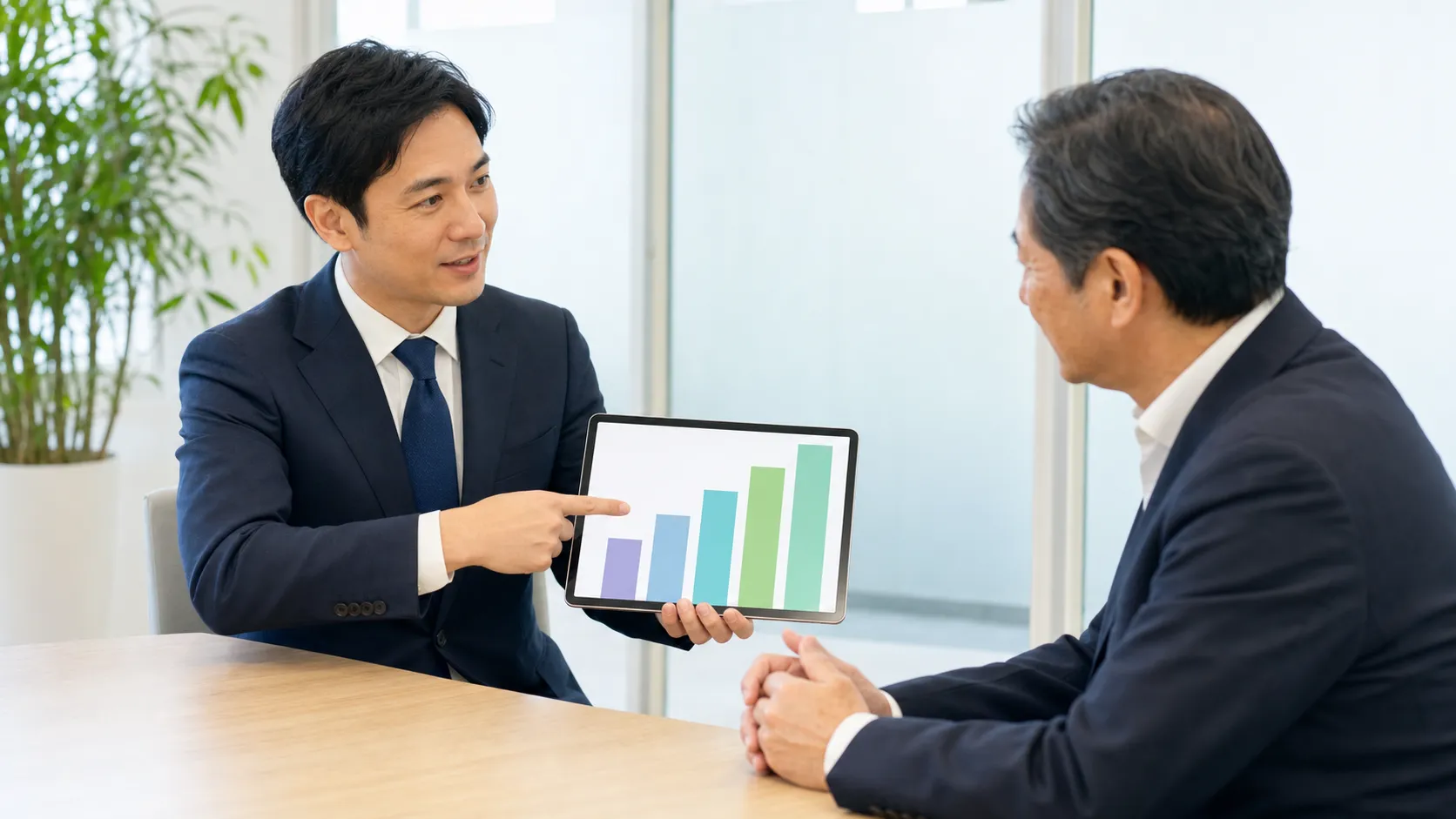 事業承継・引継ぎ支援センターの活用実績データを確認するイメージ