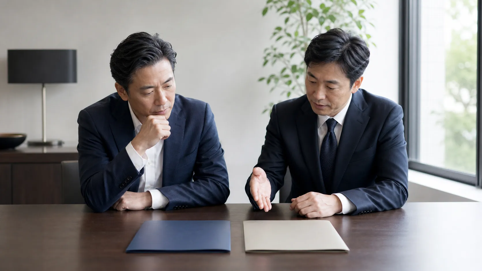 株式譲渡と事業譲渡の違いを比較検討するイメージ