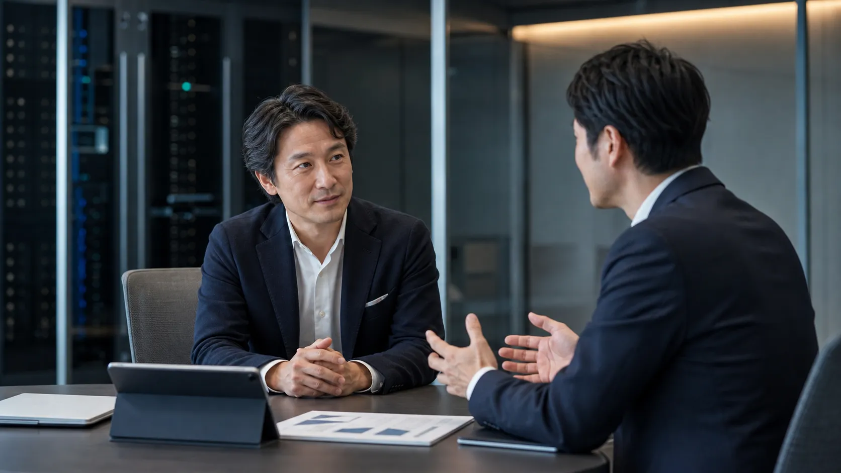 SaaS企業売却における法務・データ面の論点を相談するイメージ