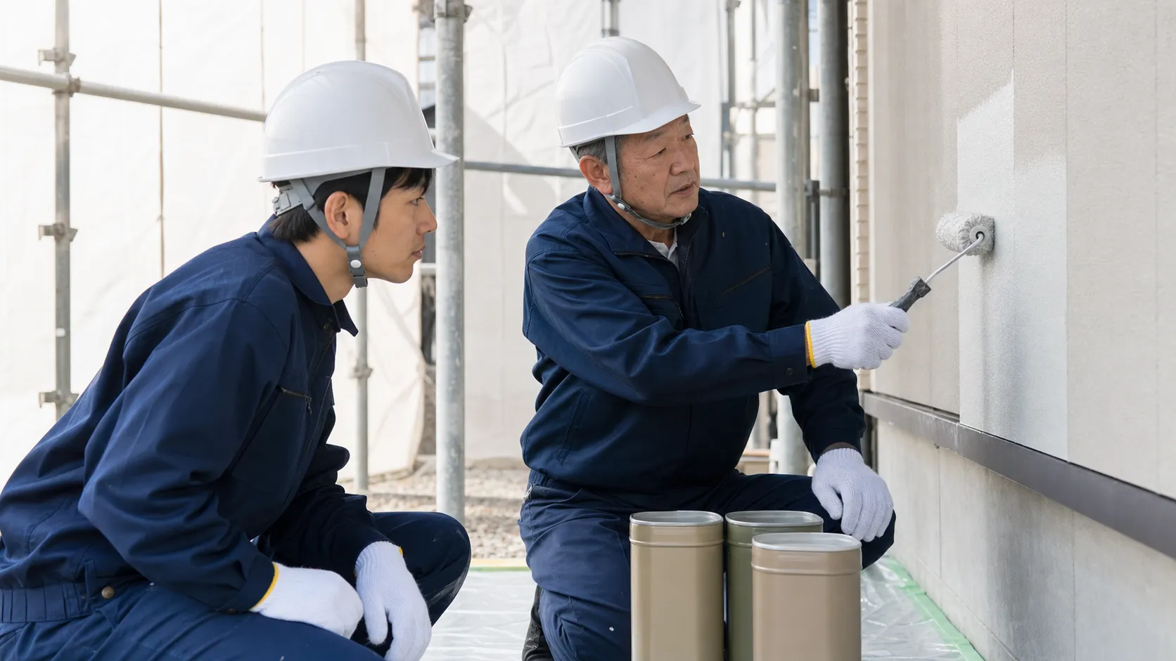 職人の技術継承と環境対応塗装に取り組む塗装会社の現場