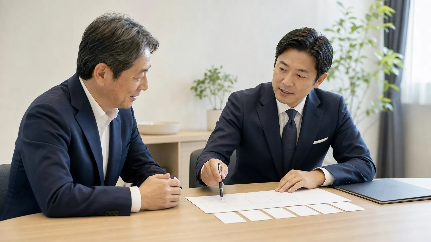 M&A支援機関利用の流れと期間の目安を確認するイメージ