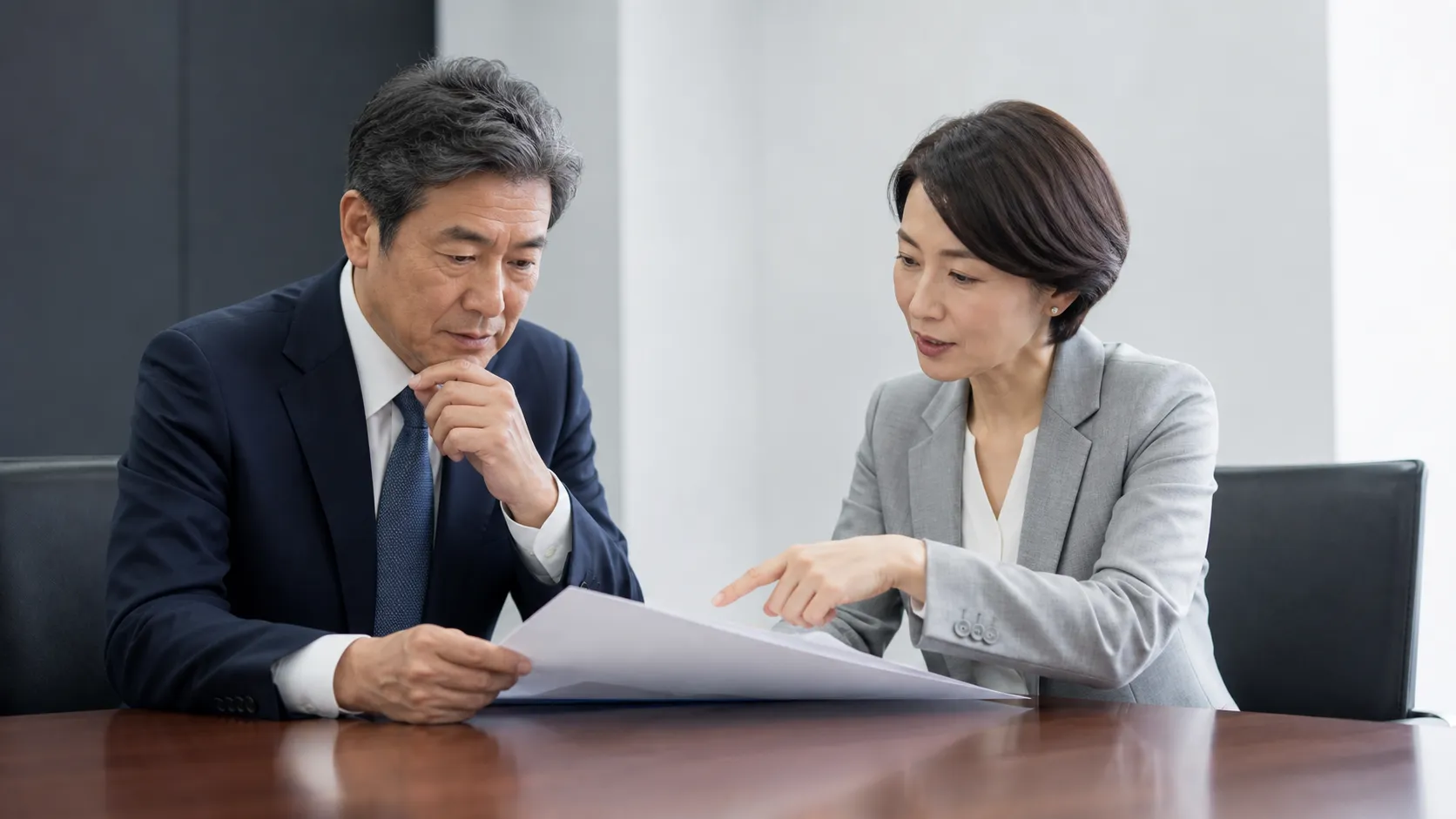 独占交渉権の法的拘束力について専門家に確認する経営者のイメージ