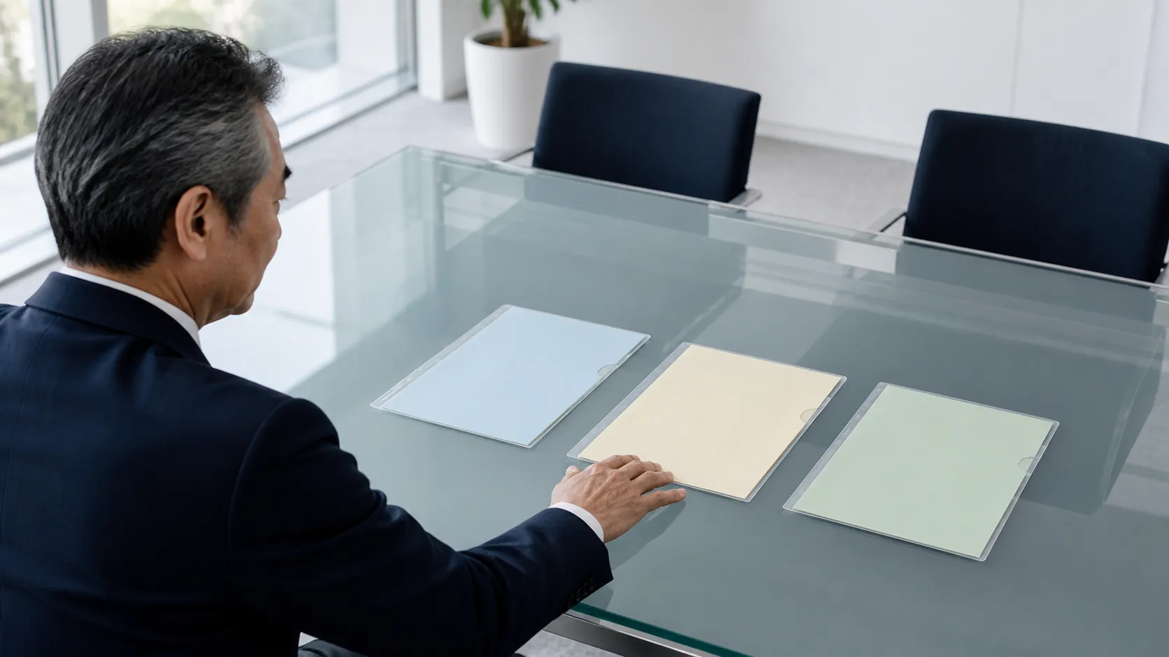 親族内・従業員・第三者承継など複数の事業承継方法を比較する経営者